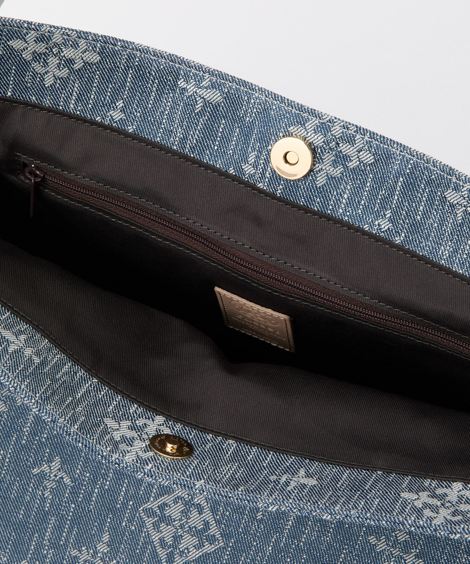 *4-6 WEEKS* (254) LIMITED EDITION Russet [Denim jacquard] Simple tote bag Indigo